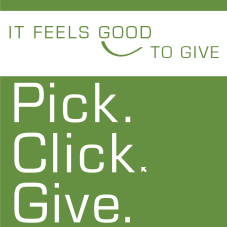 pickclickgive - It Feels Good To Give Newsletter Art